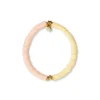 Pura Vida Darling Yellow And Peach Stretch Bracelet