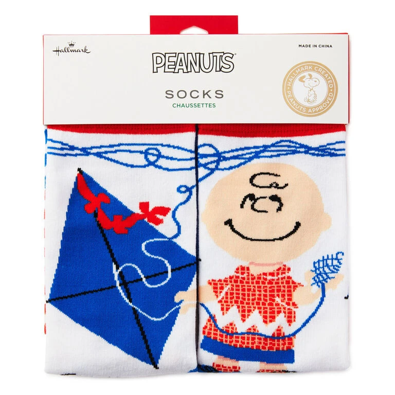 Hallmark Peanuts® Charlie Brown With Kite Novelty Crew Socks 2 Hallmark Peanuts® Charlie Brown With Kite Novelty Crew Socks - Image 2
