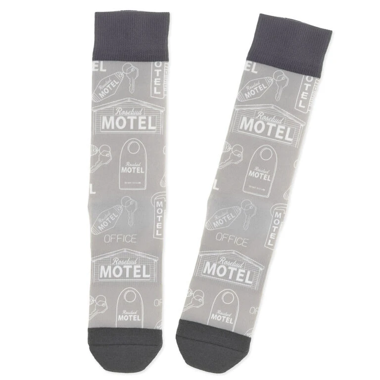 Hallmark Schitt's Creek® Rosebud Motel Novelty Crew Socks 1 Hallmark Schitt's Creek® Rosebud Motel Novelty Crew Socks