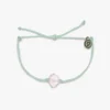 Pura Vida Shell Charm Seafoam Bitty Braid Bracelet