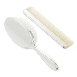 Hallmark Baby's First Hair Brush And Comb, Set Of 2 -Hallmark Toys Shop Silver Baby Hair Brush and Comb 1BBY4730 03
