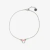 Pura Vida Minnie Mouse Charm Silver Anklet