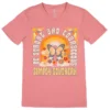 Simply Southern Be Strong And Courageous Pink T-Shirt, Medium