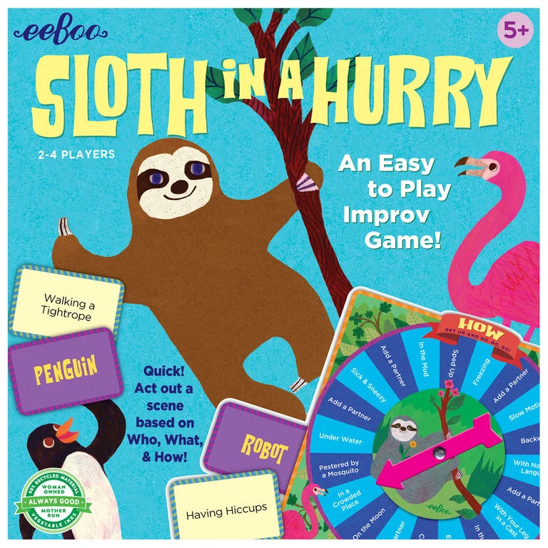 Eeboo Sloth In A Hurry Game 1 Eeboo Sloth In A Hurry Game