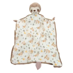 Douglas Cuddle Toys Stanley Sloth Blanki Lovey Baby Blanket, 24"