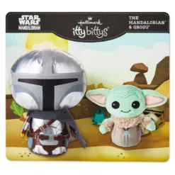 Hallmark Itty Bittys® Star Wars™ The Mandalorian™ And Grogu™ Plush, Set Of 2 -Hallmark Toys Shop Star Wars Mandalorian and Grogu Plush itty bittys 2Pack 1KDD2106 03