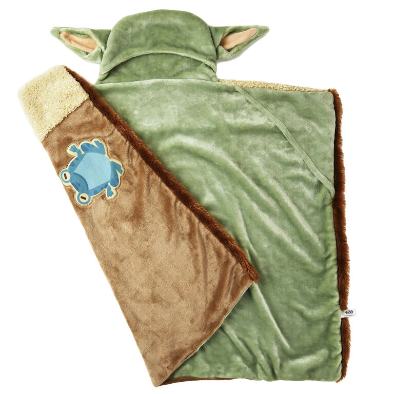 Hallmark Star Wars: The Mandalorian™ The Child™ Grogu™ Hooded Blanket 1 Hallmark Star Wars: The Mandalorian™ The Child™ Grogu™ Hooded Blanket