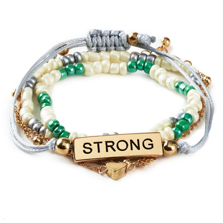 Hallmark Strong And Courageous Bracelets, Set Of 4 1 Hallmark Strong And Courageous Bracelets, Set Of 4