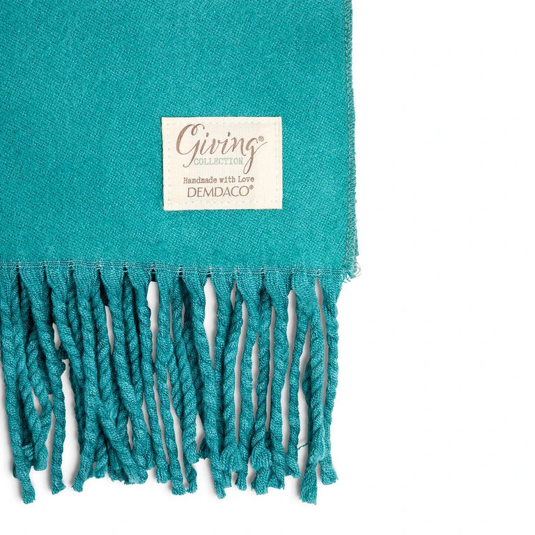 Demdaco Teal Giving Scarf 2 Demdaco Teal Giving Scarf - Image 2