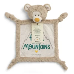Demdaco Faith Can Move Mountains Rattle Blankie, 12x12