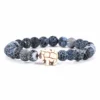 Fahlo Blue River Stone Elephant Expedition Bracelet