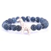Fahlo Blue River Stone Giraffe Trek Bracelet