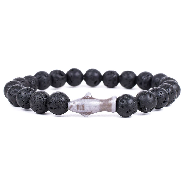 Fahlo Lava Stone Shark Voyage Bracelet 1 Fahlo Lava Stone Shark Voyage Bracelet