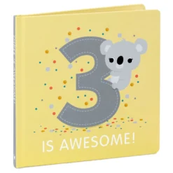 Hallmark Three Is Awesome! Birthday Book