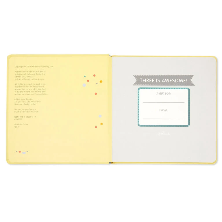 Hallmark Three Is Awesome! Birthday Book 3 Hallmark Three Is Awesome! Birthday Book - Image 3