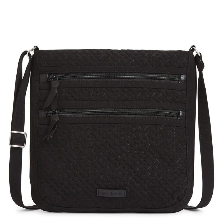 Vera Bradley Triple Zip Hipster In Classic Black 1 Vera Bradley Triple Zip Hipster In Classic Black