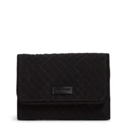 Vera Bradley RFID Riley Compact Wallet In Classic Black