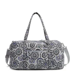 Vera Bradley Large Travel Duffel In Tranquil Medallion