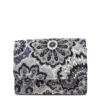 Vera Bradley RFID Riley Compact Wallet In Tranquil Medallion