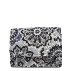 Vera Bradley RFID Riley Compact Wallet In Tranquil Medallion