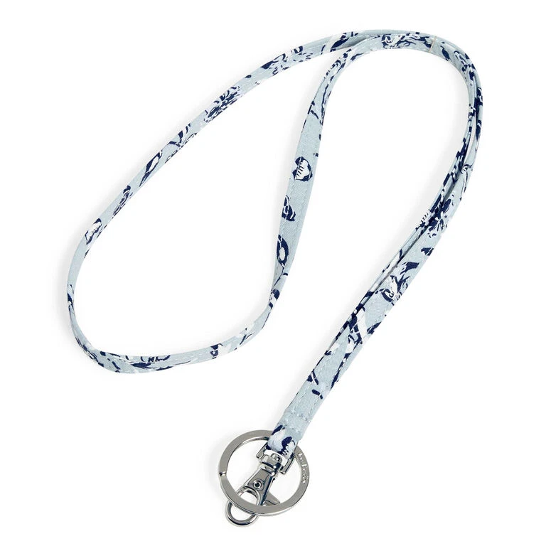 Vera Bradley Lanyard In Perennials Gray 1 Vera Bradley Lanyard In Perennials Gray