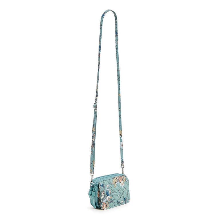 Vera Bradley RFID All-in One Crossbody Purse In Sunlit Garden Sage 2 Vera Bradley RFID All-in One Crossbody Purse In Sunlit Garden Sage - Image 2