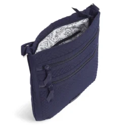 Vera Bradley Triple Zip Hipster In Classic Navy Microfiber 5 Vera Bradley Triple Zip Hipster In Classic Navy Microfiber -Hallmark Toys Shop Vera Bradley Navy Blue Purse 27424219 03