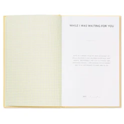 Hallmark While I Was Waiting Prompted Pregnancy Journal -Hallmark Toys Shop Yellow Prompted Pregnancy Journal 1BBA4141 03