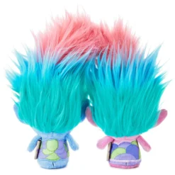 Hallmark Itty Bittys® DreamWorks Animation Trolls World Tour Satin And Chenille Plush, Set Of 2 -Hallmark Toys Shop itty bittys Trolls World Tour Satin Chenille Stuffed Animals Set 1KDD1982 03